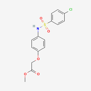 methyl (4-{[(4-chlorophenyl)sulfonyl]amino}phenoxy)acetate