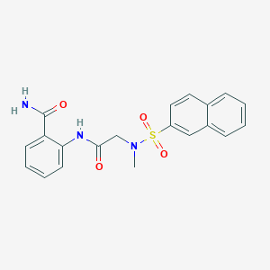 2-[[2-[Methyl(naphthalen-2-ylsulfonyl)amino]acetyl]amino]benzamide