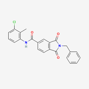 2-benzyl-N-(3-chloro-2-methylphenyl)-1,3-dioxo-5-isoindolinecarboxamide