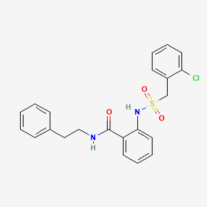 2-[(2-chlorophenyl)methylsulfonylamino]-N-(2-phenylethyl)benzamide