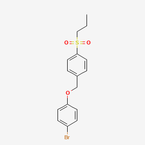 {4-[(4-Bromophenoxy)methyl]phenyl}(dioxo)propyl-lambda~6~-sulfane