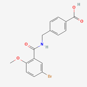 4-{[(5-bromo-2-methoxybenzoyl)amino]methyl}benzoic acid