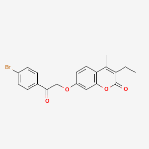 7-[2-(4-bromophenyl)-2-oxoethoxy]-3-ethyl-4-methyl-2H-chromen-2-one