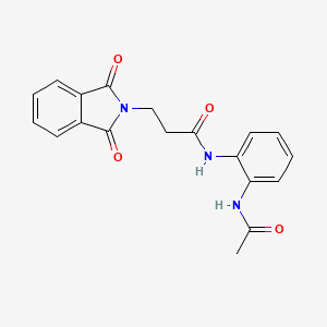 N-(2-acetamidophenyl)-3-(1,3-dioxoisoindol-2-yl)propanamide