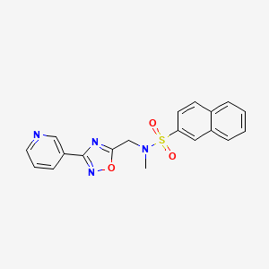 N-methyl-N-{[3-(3-pyridinyl)-1,2,4-oxadiazol-5-yl]methyl}-2-naphthalenesulfonamide