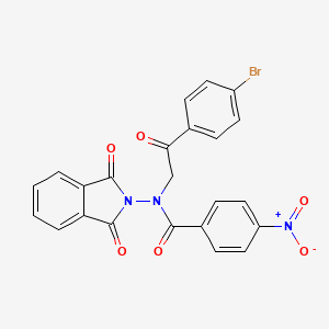 N-[2-(4-bromophenyl)-2-oxoethyl]-N-(1,3-dioxo-1,3-dihydro-2H-isoindol-2-yl)-4-nitrobenzamide