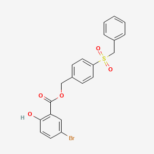 4-(benzylsulfonyl)benzyl 5-bromo-2-hydroxybenzoate