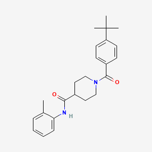 1-(4-tert-butylbenzoyl)-N-(2-methylphenyl)-4-piperidinecarboxamide