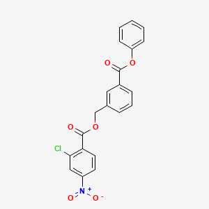 3-(phenoxycarbonyl)benzyl 2-chloro-4-nitrobenzoate