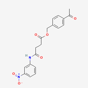 4-Acetylbenzyl 4-(3-nitroanilino)-4-oxobutanoate