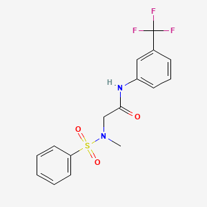 N~2~-methyl-N~2~-(phenylsulfonyl)-N-[3-(trifluoromethyl)phenyl]glycinamide