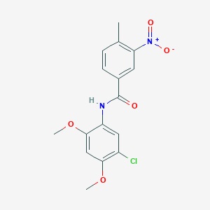 N-(5-chloro-2,4-dimethoxyphenyl)-4-methyl-3-nitrobenzamide