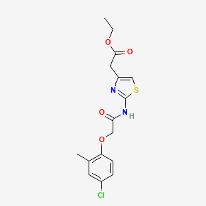 ethyl (2-{[(4-chloro-2-methylphenoxy)acetyl]amino}-1,3-thiazol-4-yl)acetate