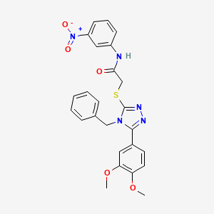 2-{[4-benzyl-5-(3,4-dimethoxyphenyl)-4H-1,2,4-triazol-3-yl]thio}-N-(3-nitrophenyl)acetamide