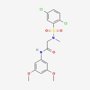 2-[(2,5-dichlorophenyl)sulfonyl-methylamino]-N-(3,5-dimethoxyphenyl)acetamide