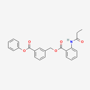 3-(phenoxycarbonyl)benzyl 2-(propionylamino)benzoate