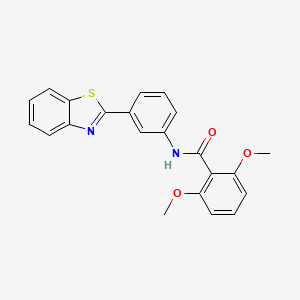 N-[3-(1,3-benzothiazol-2-yl)phenyl]-2,6-dimethoxybenzamide