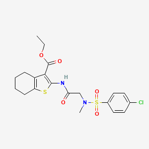 ethyl 2-({N-[(4-chlorophenyl)sulfonyl]-N-methylglycyl}amino)-4,5,6,7-tetrahydro-1-benzothiophene-3-carboxylate