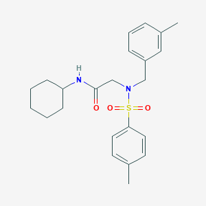 N~1~-cyclohexyl-N~2~-(3-methylbenzyl)-N~2~-[(4-methylphenyl)sulfonyl]glycinamide