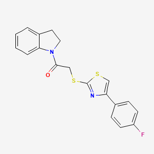 1-({[4-(4-fluorophenyl)-1,3-thiazol-2-yl]thio}acetyl)indoline