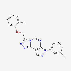 2-METHYLPHENYL {[7-(3-METHYLPHENYL)-7H-PYRAZOLO[4,3-E][1,2,4]TRIAZOLO[4,3-C]PYRIMIDIN-3-YL]METHYL} ETHER