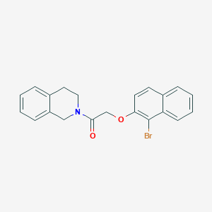 2-{[(1-bromo-2-naphthyl)oxy]acetyl}-1,2,3,4-tetrahydroisoquinoline