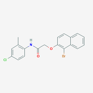 2-[(1-bromo-2-naphthyl)oxy]-N-(4-chloro-2-methylphenyl)acetamide