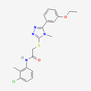 N-(3-chloro-2-methylphenyl)-2-{[5-(3-ethoxyphenyl)-4-methyl-4H-1,2,4-triazol-3-yl]thio}acetamide