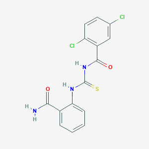 N-[(2-carbamoylphenyl)carbamothioyl]-2,5-dichlorobenzamide