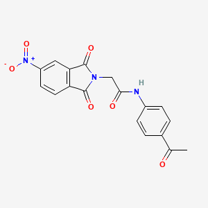 N-(4-acetylphenyl)-2-(5-nitro-1,3-dioxo-1,3-dihydro-2H-isoindol-2-yl)acetamide