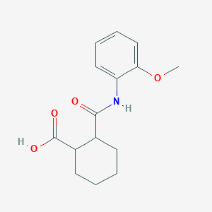 molecular formula C15H19NO4 B362962 2-[(2-Methoxyphenyl)carbamoyl]cyclohexanecarboxylic acid CAS No. 250725-71-4