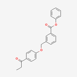 Phenyl 3-[(4-propanoylphenoxy)methyl]benzoate