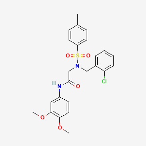 N~2~-(2-chlorobenzyl)-N~1~-(3,4-dimethoxyphenyl)-N~2~-[(4-methylphenyl)sulfonyl]glycinamide