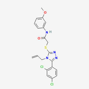 2-{[4-allyl-5-(2,4-dichlorophenyl)-4H-1,2,4-triazol-3-yl]thio}-N-(3-methoxyphenyl)acetamide