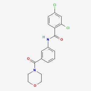 2,4-dichloro-N-[3-(4-morpholinylcarbonyl)phenyl]benzamide