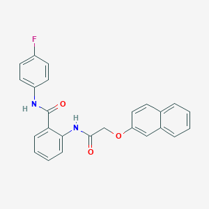 N-(4-fluorophenyl)-2-{[(2-naphthyloxy)acetyl]amino}benzamide