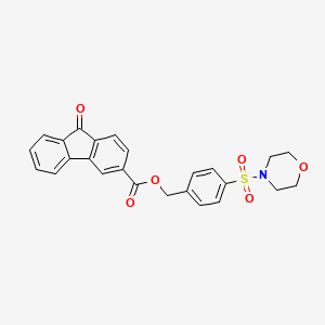 4-(Morpholinosulfonyl)benzyl 9-oxo-9H-fluorene-3-carboxylate