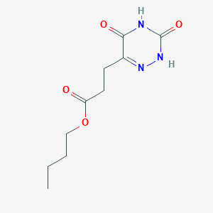 molecular formula C10H15N3O4 B362976 Butyl 3-(3,5-dioxo-2,3,4,5-tetrahydro-1,2,4-triazin-6-yl)propanoate CAS No. 306323-27-3