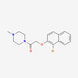 1-{[(1-bromo-2-naphthyl)oxy]acetyl}-4-methylpiperazine