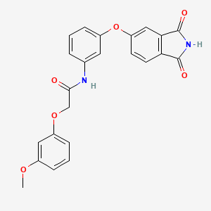 N-[3-(1,3-dioxoisoindol-5-yl)oxyphenyl]-2-(3-methoxyphenoxy)acetamide