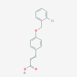 molecular formula C16H13ClO3 B362988 (E)-3-(4-((2-Chlorobenzyl)oxy)phenyl)acrylic acid CAS No. 879642-95-2