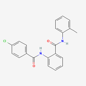 2-[(4-chlorobenzoyl)amino]-N-(2-methylphenyl)benzamide