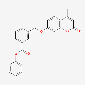 phenyl 3-{[(4-methyl-2-oxo-2H-chromen-7-yl)oxy]methyl}benzoate