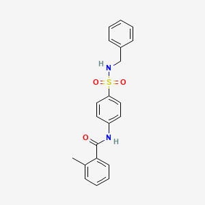 N-[4-(benzylsulfamoyl)phenyl]-2-methylbenzamide