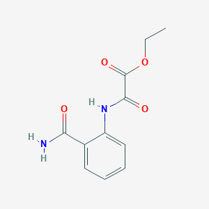 molecular formula C11H12N2O4 B362995 Ethyl [2-(aminocarbonyl)anilino](oxo)acetate CAS No. 54166-94-8
