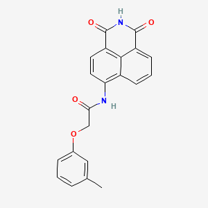 N-(1,3-dioxo-2,3-dihydro-1H-benzo[de]isoquinolin-6-yl)-2-(3-methylphenoxy)acetamide