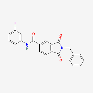 2-benzyl-N-(3-iodophenyl)-1,3-dioxo-5-isoindolinecarboxamide