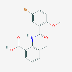 2-[(5-bromo-2-methoxybenzoyl)amino]-3-methylbenzoic acid