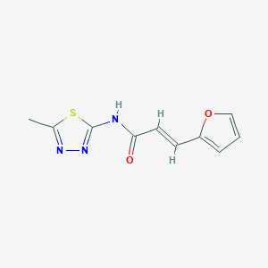 3-(2-furyl)-N-(5-methyl-1,3,4-thiadiazol-2-yl)acrylamide