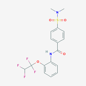 4-[(dimethylamino)sulfonyl]-N-[2-(1,1,2,2-tetrafluoroethoxy)phenyl]benzamide